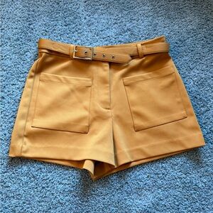 Forever 21 High Mustard Orange Business Shorts